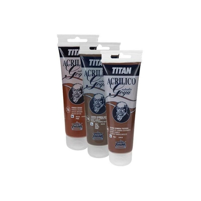 Colori acrilici Pardos Titan Goya studio | Ossido 75-marrone - Tubo da 125 ml - Ossido 75-marrone