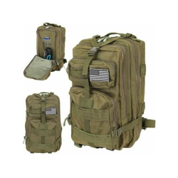 Zaino 20-35 litri verde militare sacca cinghia regolabile x metal detector en oferta