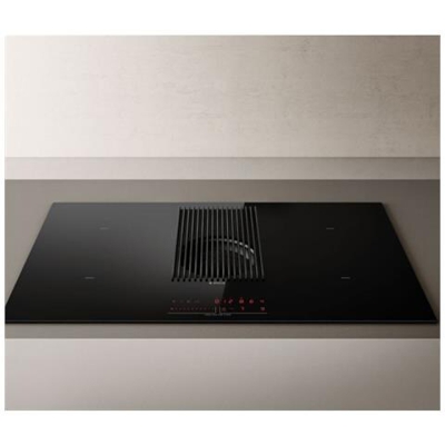 Piano Cottura BL / F / 80 a Induzione 4 Zone Cottura da 83 cm con Cappa Aspirante / Filtrante Colore Nero