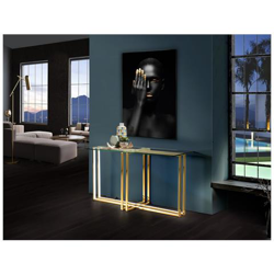 Lampada Da Tavolo A Led In Cristallo Integrata Oro en oferta