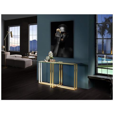 Lampada Da Tavolo A Led In Cristallo Integrata Oro