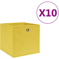 Contenitori 10 pz in Tessuto non Tessuto 28x28x28 cm Giallo - Giallo - Youthup características