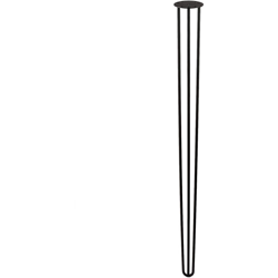 Gambe di legno rotonde stile industriale e minimalista extra alto ideale per tavoli da bar fai da te. Altezza di 110 cm. Realizzata in acciaio con características