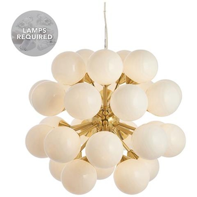 Pendente Effetto Oro Spazzolato Satinato Piatto E Vetro Bianco Lucido 28 Dimmerabile Luce Ip20 - G9