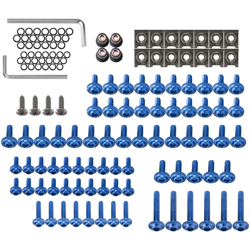 137x bulloni per carenatura in alluminio per moto Ducati Honda Yamaha blu en oferta