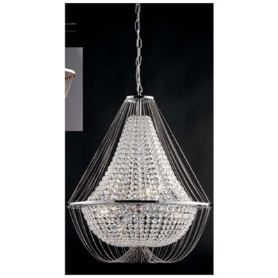 Lampadario Vienna Cromo 6xe14 60x68cm