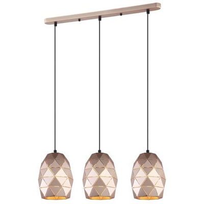 Sospensione Moderna A Sospensione Dorato Champagne 3 Luci, E27