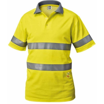 POLO ALTA VISIBILITÀ | 3XL - NEUTRO (SENZA PERSONALIZZAZIONE) - Giallo - Giallo