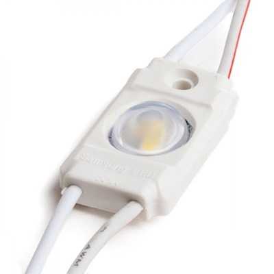 Modulo 1 LED Samsung 5630 Iniettato IP67 1W 90Lm | Bianco Caldo (RA-BL-2323W01-LENS-CW)