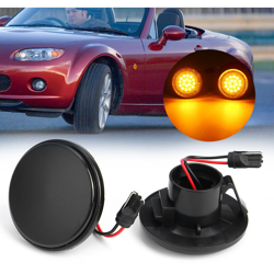Insma - 12V 2x Luci di posizione laterali Indicatore di direzione Lampada di segnalazione ripetitore per Mazda MX-5 Mk1 Mk2 Mk3 NERO características