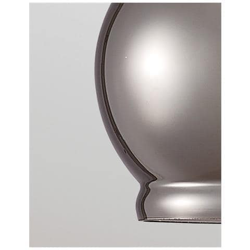 Lampadario A Soffitto Cupola Piccola E27 Cromo Lucido, Vetro Fumé en oferta