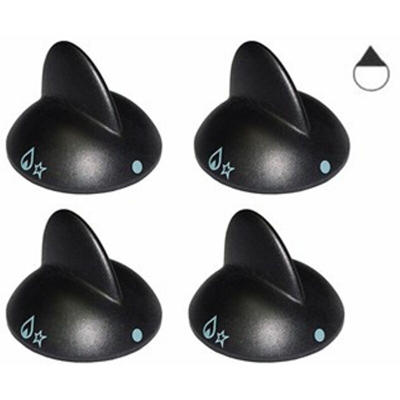 Electrolux-rex-aeg-zoppas - KIT 4PZ MANOPOLE CUCINA PIANO COTTURA POMELLI REX ELECTROLUX 40mm