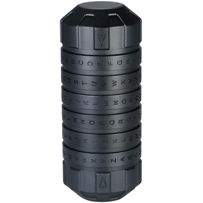 Da Vinci Serratura a cilindro a combinazione Tanabata Serratura a combinazione in lega di alluminio San Valentino Souvenir M1 Nero