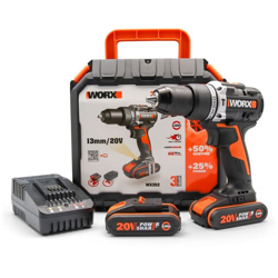 Worx WX352 Trapano a percussione Brushless 20 V 2.0 Ah 2 Bat en oferta