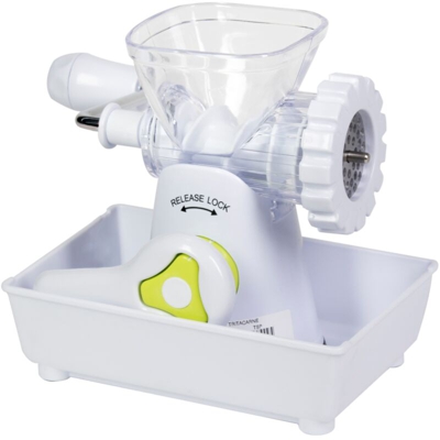 Tritacarne in Plastica Bianco/Verde