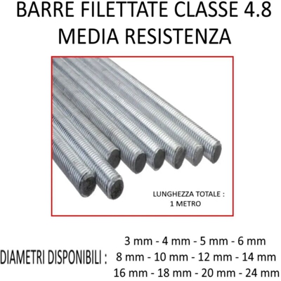 Barra Filettata M 12 X 20 Pz