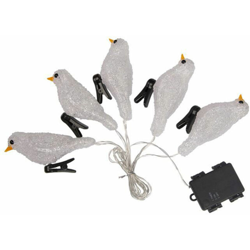 Luce decorativa per uccelli Stringa di batteria impermeabile Scatola di batteria impermeabile Luce decorativa IP44 bianca Spedizione senza batteria precio