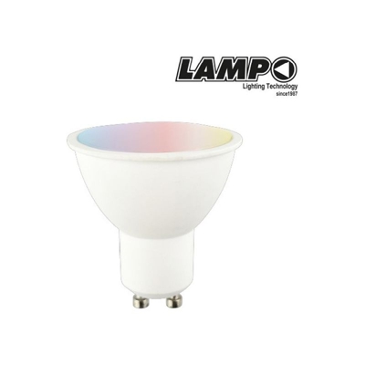 Lampo Lighting - Lampada LED 6W GU10 RGB con telecomando