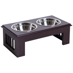 Ciotola Rialzata Per Cani In Acciaio Inossidabile 43.7x24x15cm, 2 Piatti características