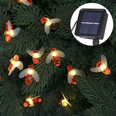 Solar Bee String Light 30led 6.3m / 20.7ft 8 Modalita effetto luce Grado di impermeabilita IP44 - Tomshine