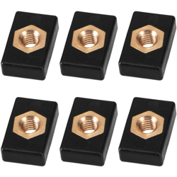 Y14122b - MH17100, 6 dadi quadrati in plastica per binari di guida características