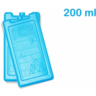 Mattonella ghiaccio sintetico 200 ml separatore frigobox 2 pezzi borsa termica
