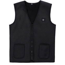 Carica gilet riscaldato intelligente gilet a temperatura costante abbigliamento caldo in vita per uomini e donne,,taglia XL nera - taglia XL nera en oferta