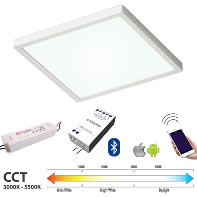 CASAMBI Plafoniera LED SMART 48W Ble luce CCT 3000-5500 K android iOS dimmer