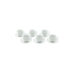 Casa Collection - Confezione 6 Tazzine da Caffe' con Piattino Lovely en oferta