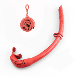 Tubo per respirazione umida per adulti pieghevole in silicone AS-600, arancione precio