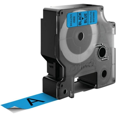 Nastro indicatore d1 19mmx7m nero/blu - Dymo