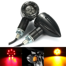 2X Universale 12V LED Indicatori di luci di segnalazione Luce posteriore Lampada freno rosso ambra en oferta
