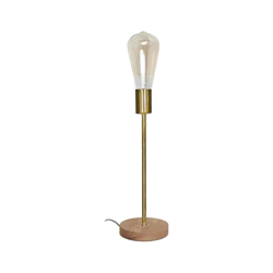 Opjet 010 386 - Lampada 'PETER' d'oro - stand E27 legno Max.60W - características