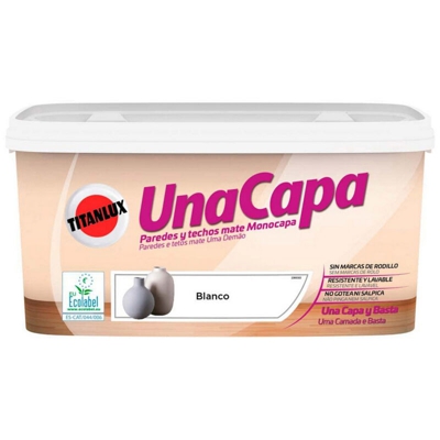 Matte Painting Uno Strato | 4 L - Bianco - Bianco - Titan