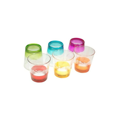 Casa Collection - Gruppo 6 Bicchieri Merletto 250 Cc Multicolor