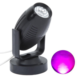 Mini proiettore a LED per palcoscenico AC85-265V 7 colori guscio nero opzionale,luce viola - luce viola precio