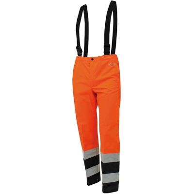 COPRIPANTALONI ALTA VISIBILITÀ FONDO BLU - 88% poliestere 12% poliuretano | XL - NEUTRO (SENZA PERSONALIZZAZIONE) - Arancio - Arancio