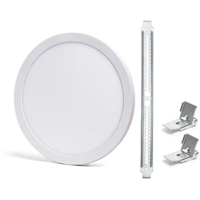 Aigostar - pannello luminoso led da incasso regolabile 220-240 volt 24 watt A+ CE bianco no tondo aig 196882