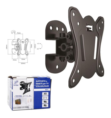 Supporto Tv Lcd Fino A 32 Ruotabile Ed Inclinabile Bridge