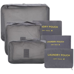 Vidaxl - Set Cubi di Imballaggio 6 pz da Viaggio Grigi - Grigio precio