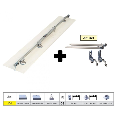 SOLLEVATORE 1D2 KERA-LIFT COMPLETO 340X100 CM + KIT CARRELLO 421 - Sigma