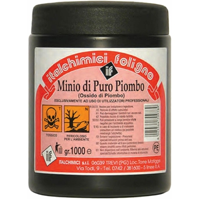 Italchimici - MINIO DI PURO PIOMBO Kg. 1 - barattolo