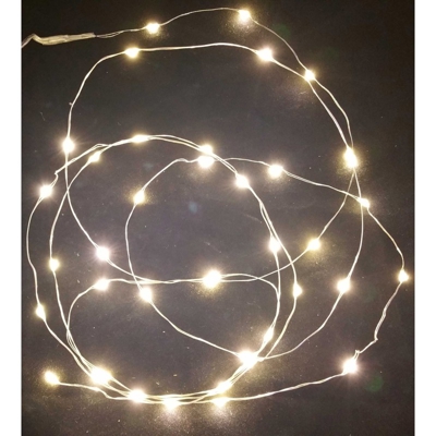 Peragashop - 160 MICROLED LINEARI LUCI BIANCO CALDO A BATTERIA CON GIOCHI DI LUCE LUCI DI NATALE ADDOBBI PRESEPI