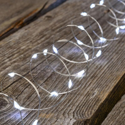 PREQU Super Nano 300 LED Luci Natale Catena Luminosa Bianco Ghiaccio 35 mt IP44 D2818