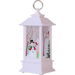 Lanterna a fiamma LED natalizia, piccola lampada a olio, forniture per decorazioni per lampade portatili,piccola lampada a fiamma bianca con pupazzo en oferta
