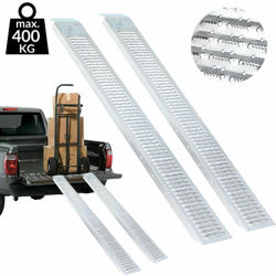 Bakaji - Coppia Rampe di Carico Pedana Antiscivolo 195x22cm Trattorino Quad Moto 400kg características
