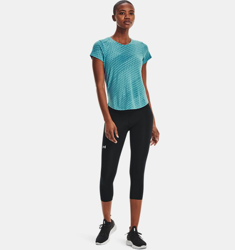 Maglia a manica corta UA Streaker Runclipse da donna en oferta