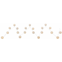 20's LED Fairy Lights Braid Ball Lampade di Natale Cotone X-MAS Deco Bianco Globo 29955-20 en oferta