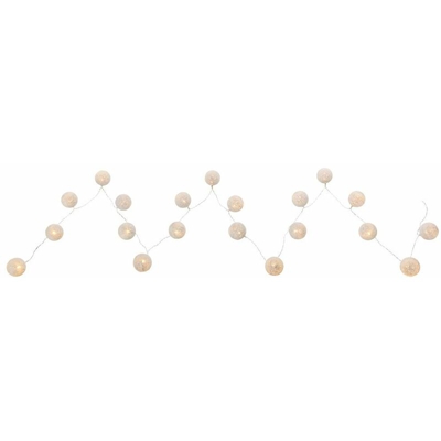 20's LED Fairy Lights Braid Ball Lampade di Natale Cotone X-MAS Deco Bianco Globo 29955-20
