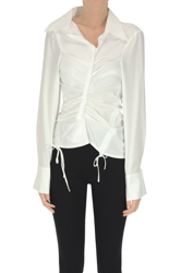 Draped cotton blouse características